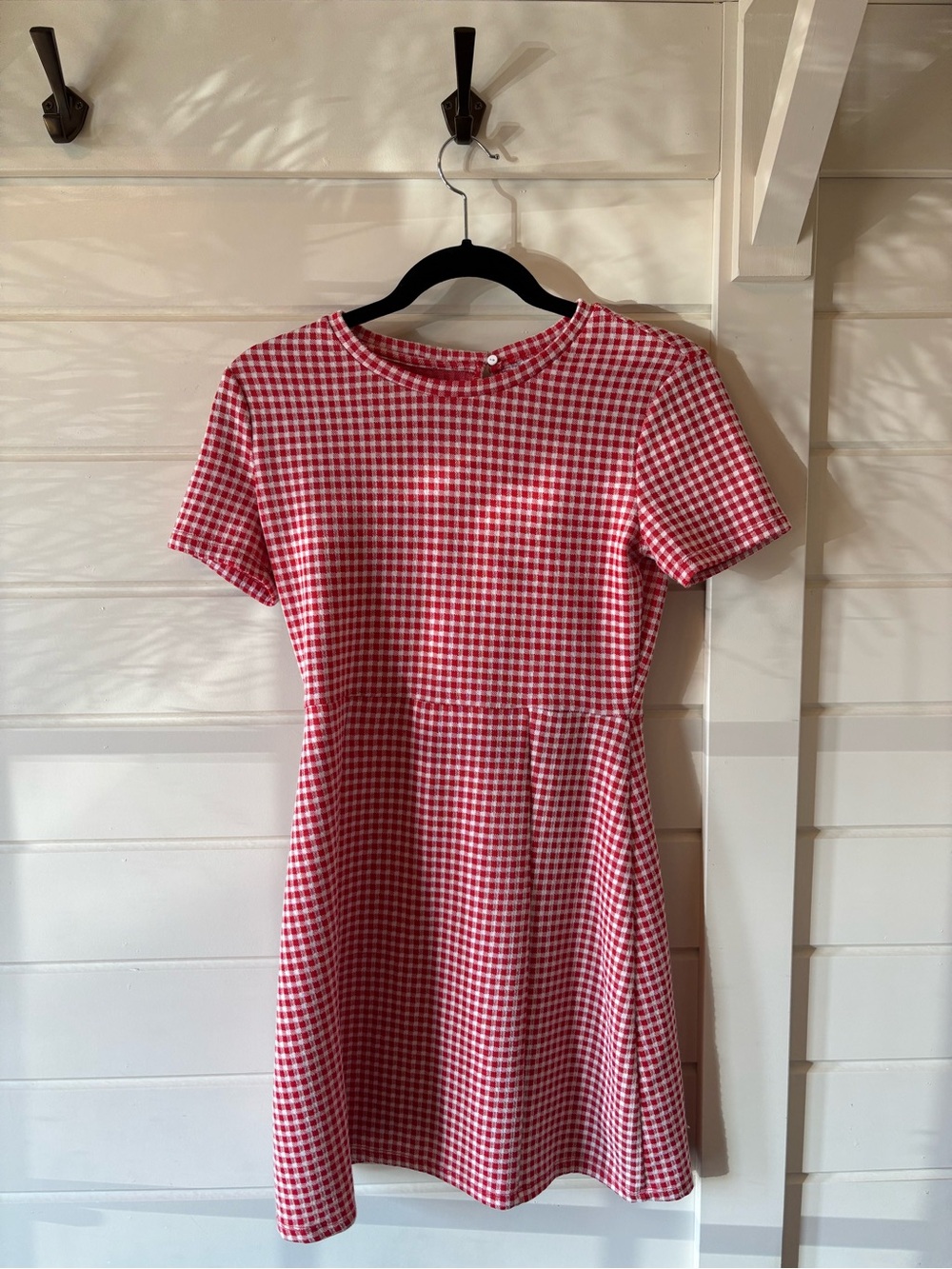 Zara Red Gingham Mini Dress